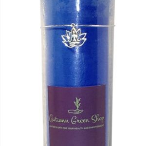 Blue Unscented Candle Healing, Hope, Prayer, Relax